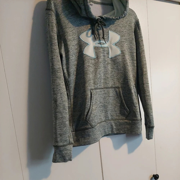 Under Armour Hoodie M Spacedye Green Spacedye L embroidered logo - Picture 5 of 5